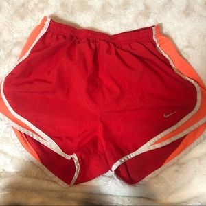 Nike Dri-Fit Red and Orange Shorts